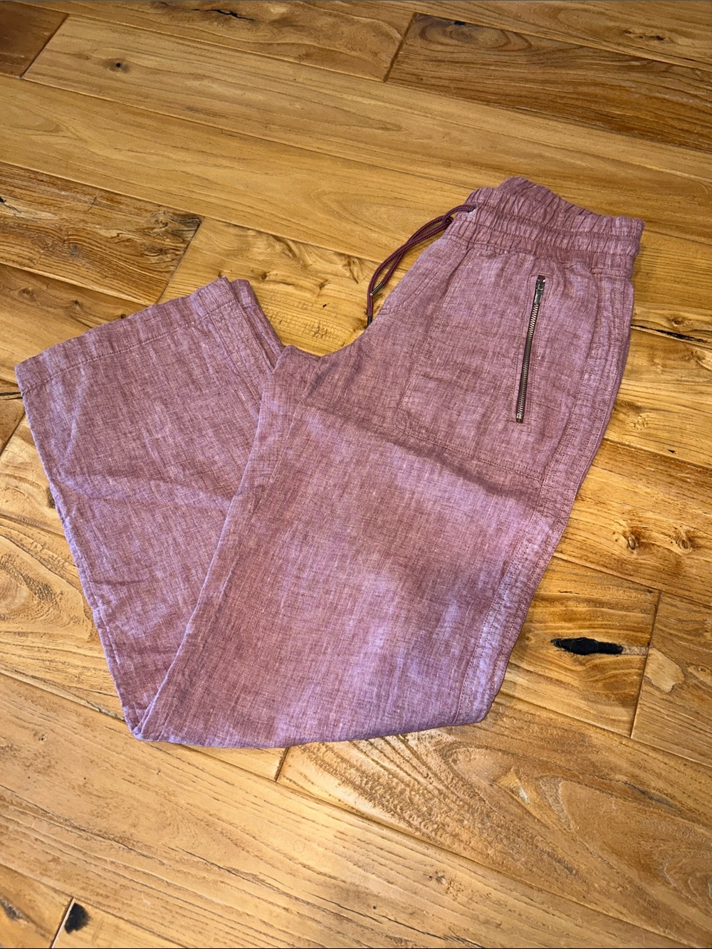 Athleta Linen Drawstring Pants